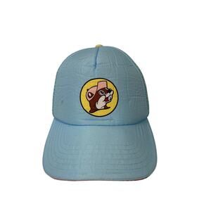 Buc-ees Baby Blue Trucker Hat Adjustable